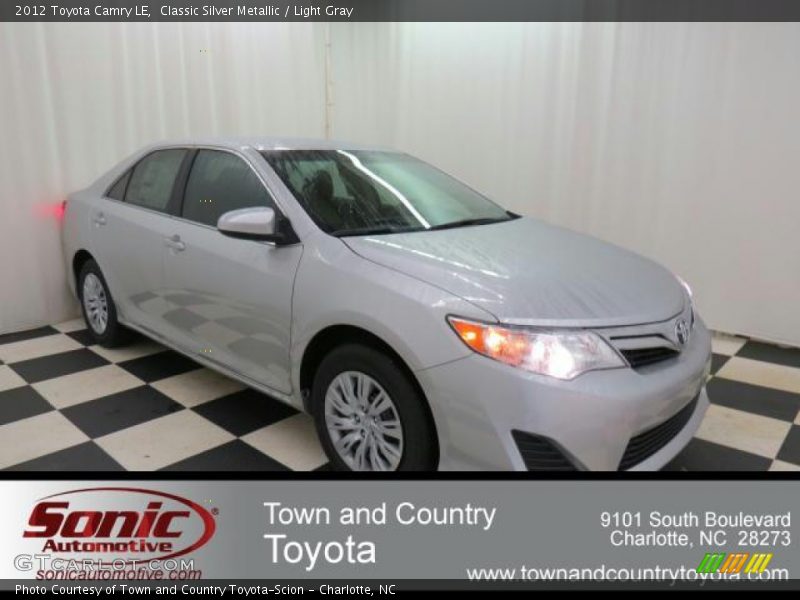 Classic Silver Metallic / Light Gray 2012 Toyota Camry LE