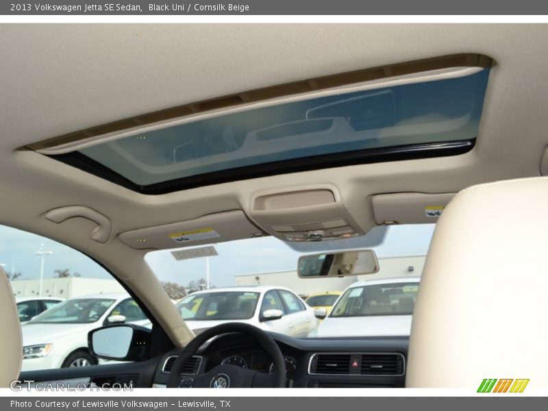 Black Uni / Cornsilk Beige 2013 Volkswagen Jetta SE Sedan