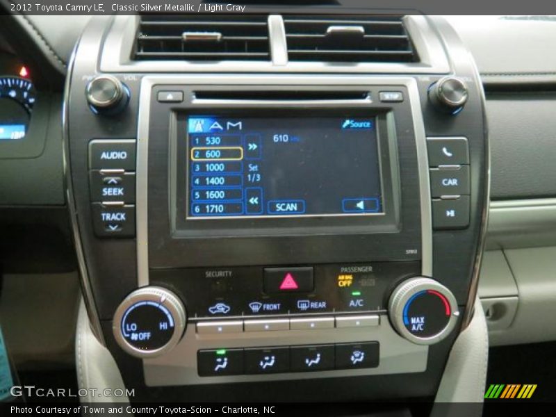 Classic Silver Metallic / Light Gray 2012 Toyota Camry LE