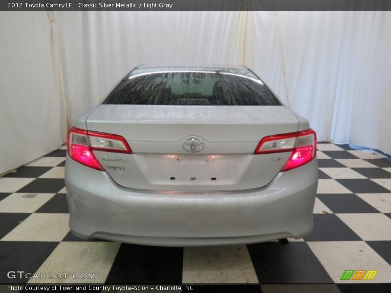 Classic Silver Metallic / Light Gray 2012 Toyota Camry LE