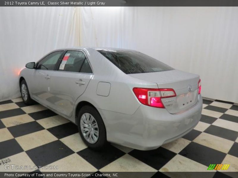 Classic Silver Metallic / Light Gray 2012 Toyota Camry LE