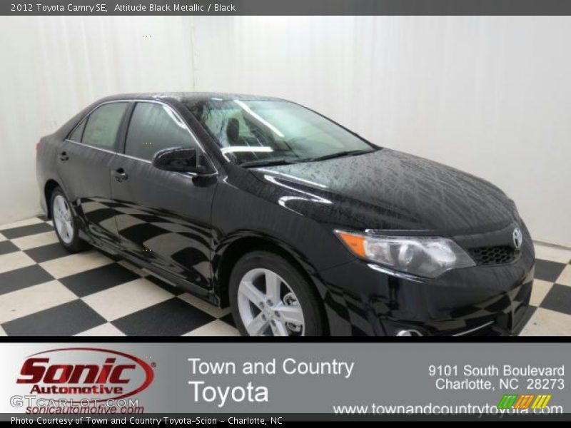 Attitude Black Metallic / Black 2012 Toyota Camry SE