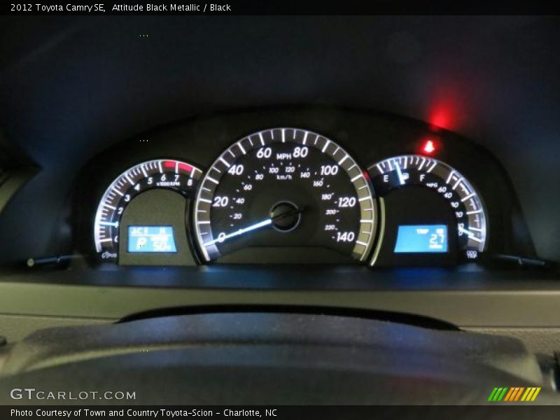 Attitude Black Metallic / Black 2012 Toyota Camry SE