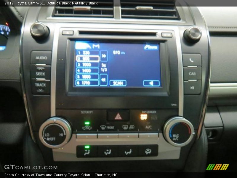 Attitude Black Metallic / Black 2012 Toyota Camry SE