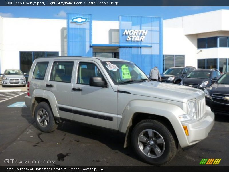 Light Graystone Pearl / Pastel Pebble Beige 2008 Jeep Liberty Sport
