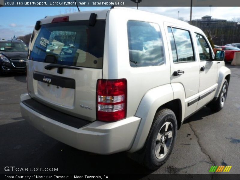 Light Graystone Pearl / Pastel Pebble Beige 2008 Jeep Liberty Sport