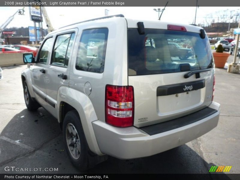 Light Graystone Pearl / Pastel Pebble Beige 2008 Jeep Liberty Sport