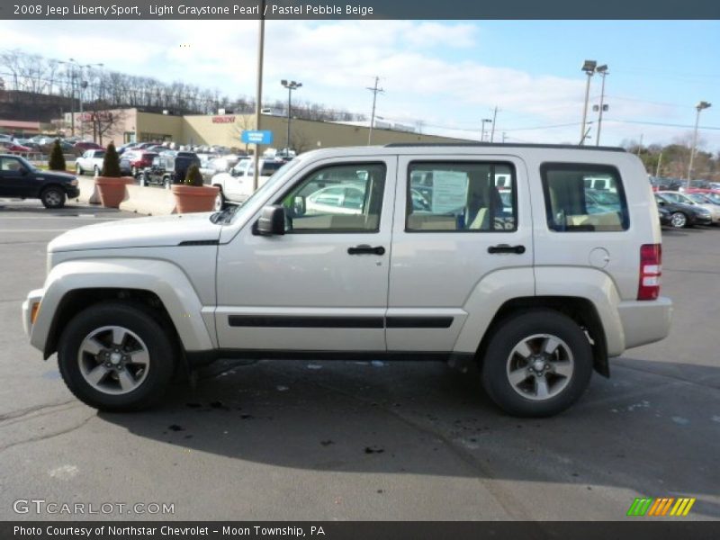 Light Graystone Pearl / Pastel Pebble Beige 2008 Jeep Liberty Sport
