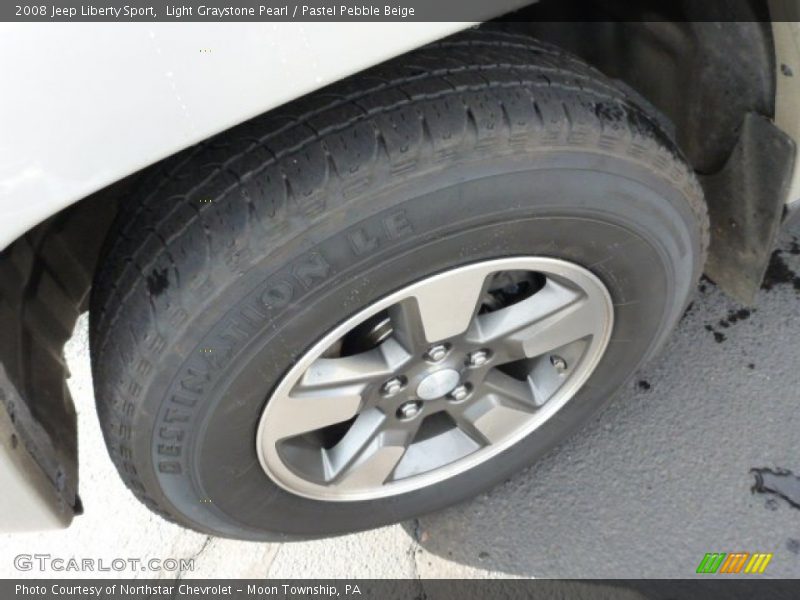 Light Graystone Pearl / Pastel Pebble Beige 2008 Jeep Liberty Sport