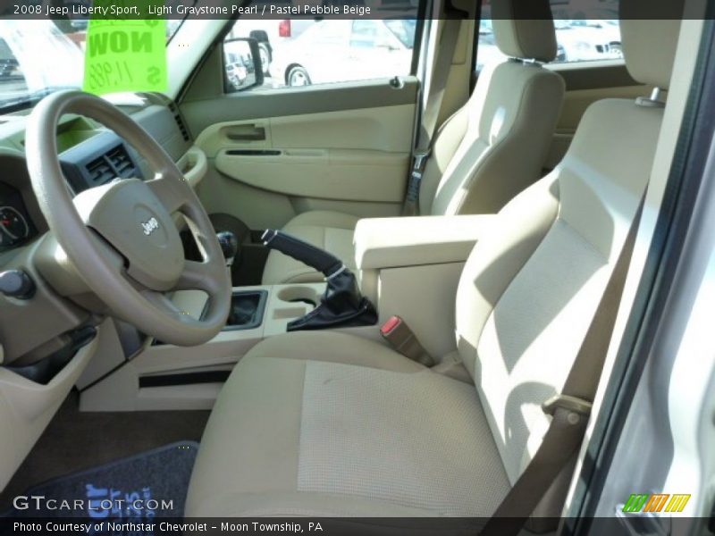 Light Graystone Pearl / Pastel Pebble Beige 2008 Jeep Liberty Sport