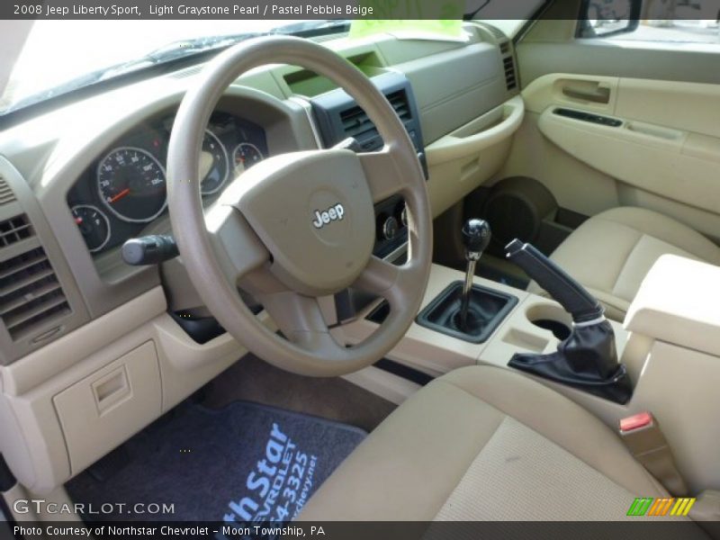 Light Graystone Pearl / Pastel Pebble Beige 2008 Jeep Liberty Sport