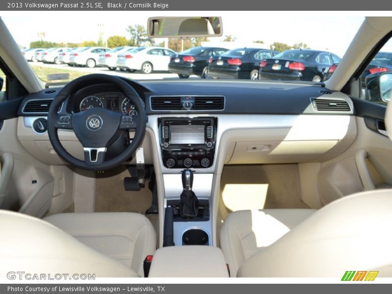 Black / Cornsilk Beige 2013 Volkswagen Passat 2.5L SE