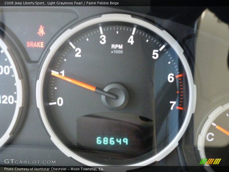 Light Graystone Pearl / Pastel Pebble Beige 2008 Jeep Liberty Sport