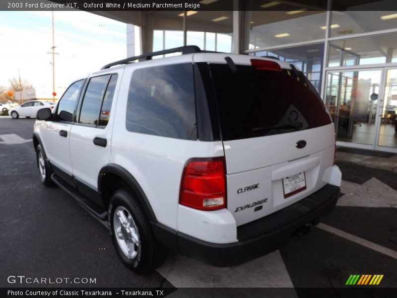 Oxford White / Medium Parchment Beige 2003 Ford Explorer XLT