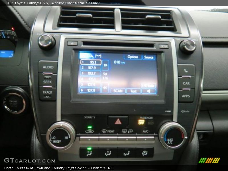 Attitude Black Metallic / Black 2012 Toyota Camry SE V6