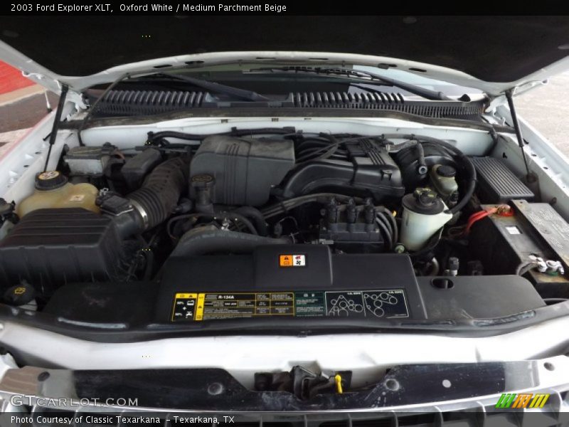 Oxford White / Medium Parchment Beige 2003 Ford Explorer XLT