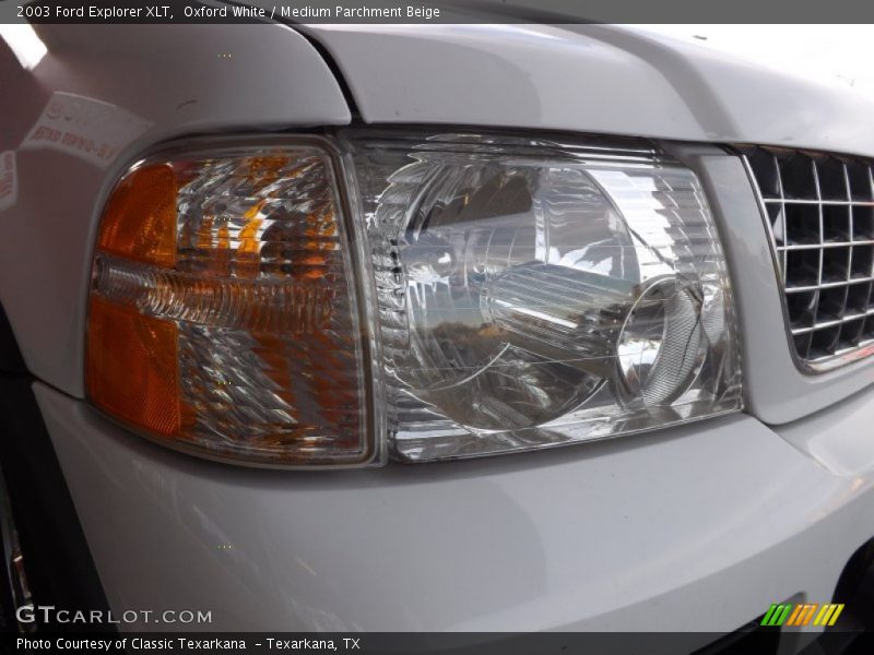 Oxford White / Medium Parchment Beige 2003 Ford Explorer XLT