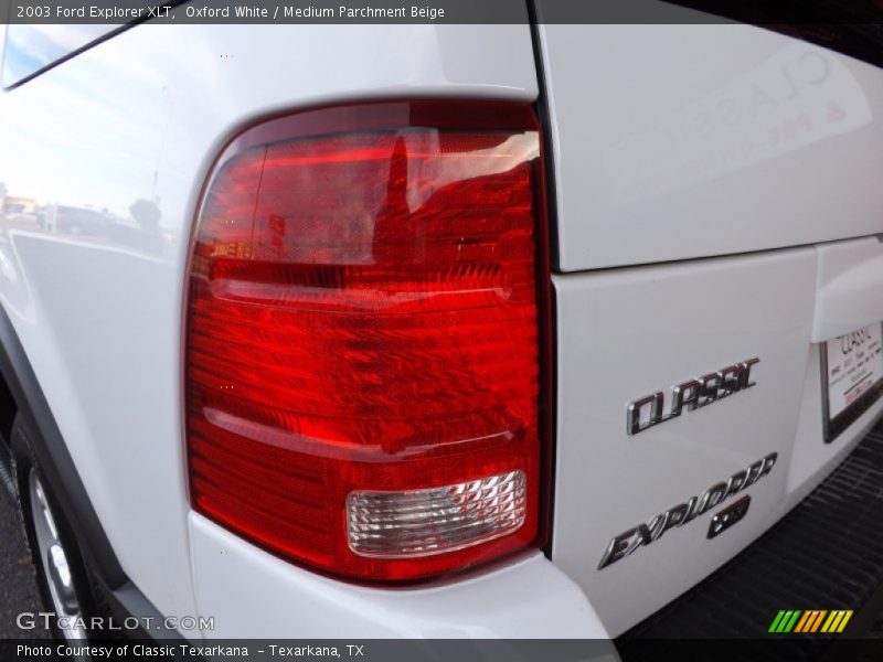 Oxford White / Medium Parchment Beige 2003 Ford Explorer XLT