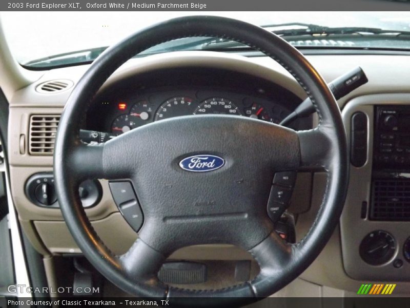 Oxford White / Medium Parchment Beige 2003 Ford Explorer XLT
