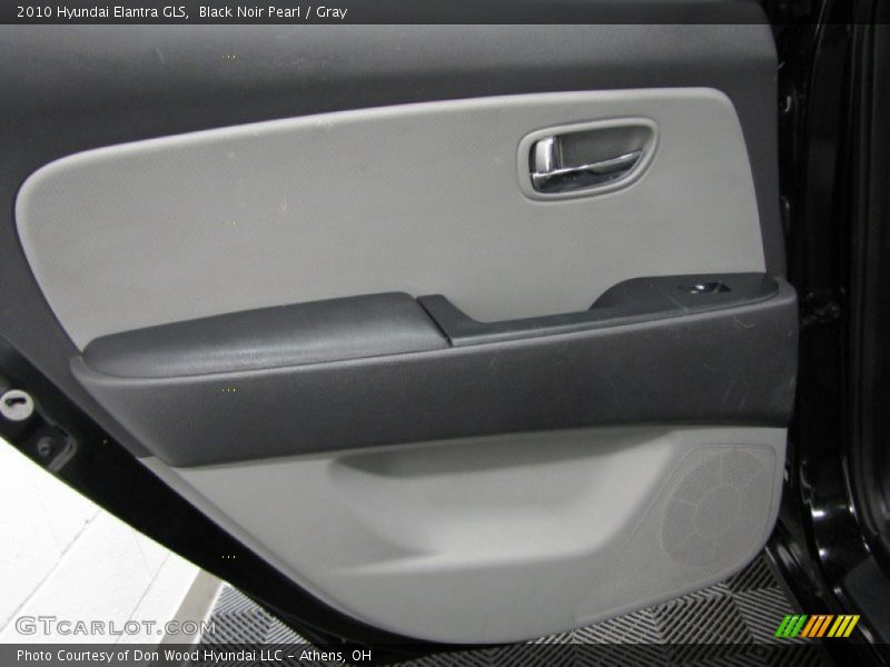 Black Noir Pearl / Gray 2010 Hyundai Elantra GLS