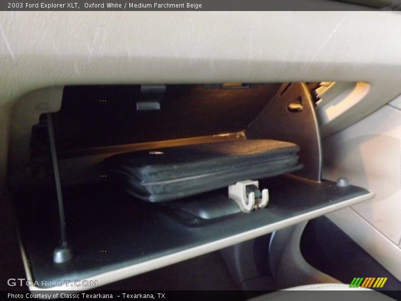 Oxford White / Medium Parchment Beige 2003 Ford Explorer XLT