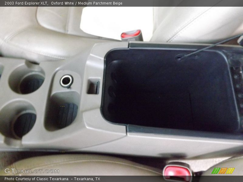 Oxford White / Medium Parchment Beige 2003 Ford Explorer XLT