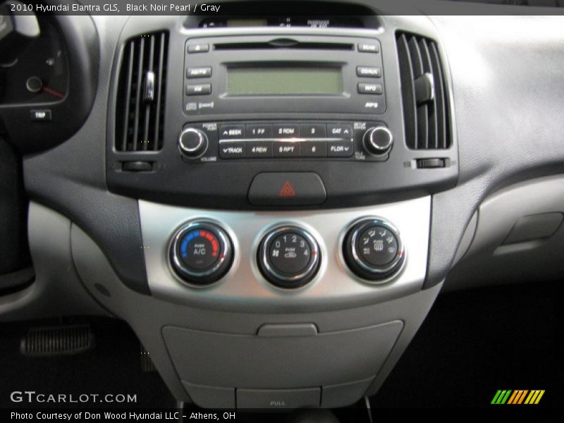 Black Noir Pearl / Gray 2010 Hyundai Elantra GLS