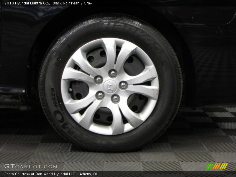Black Noir Pearl / Gray 2010 Hyundai Elantra GLS
