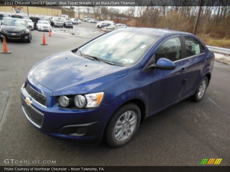 Blue Topaz Metallic / Jet Black/Dark Titanium 2013 Chevrolet Sonic LT Sedan
