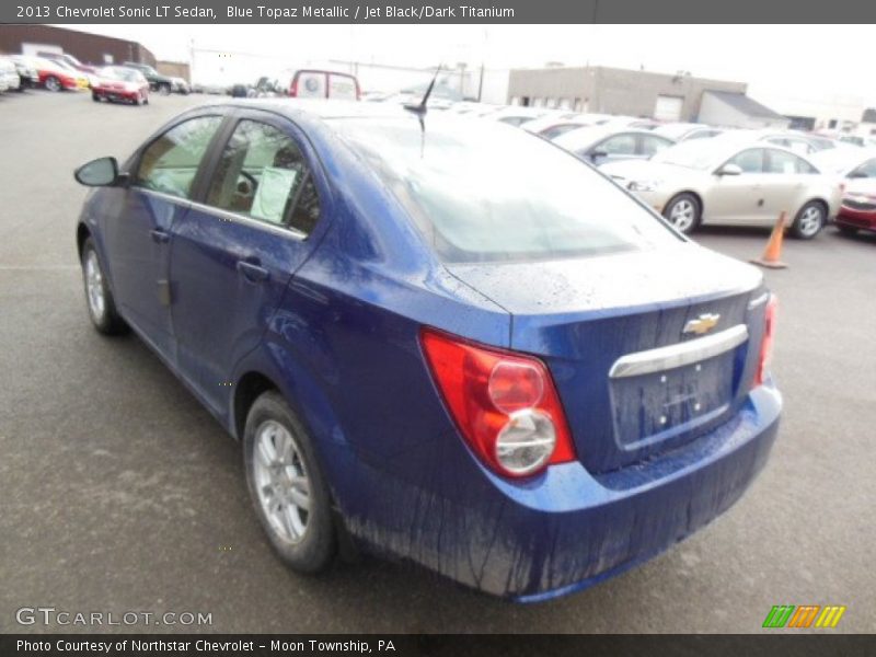 Blue Topaz Metallic / Jet Black/Dark Titanium 2013 Chevrolet Sonic LT Sedan
