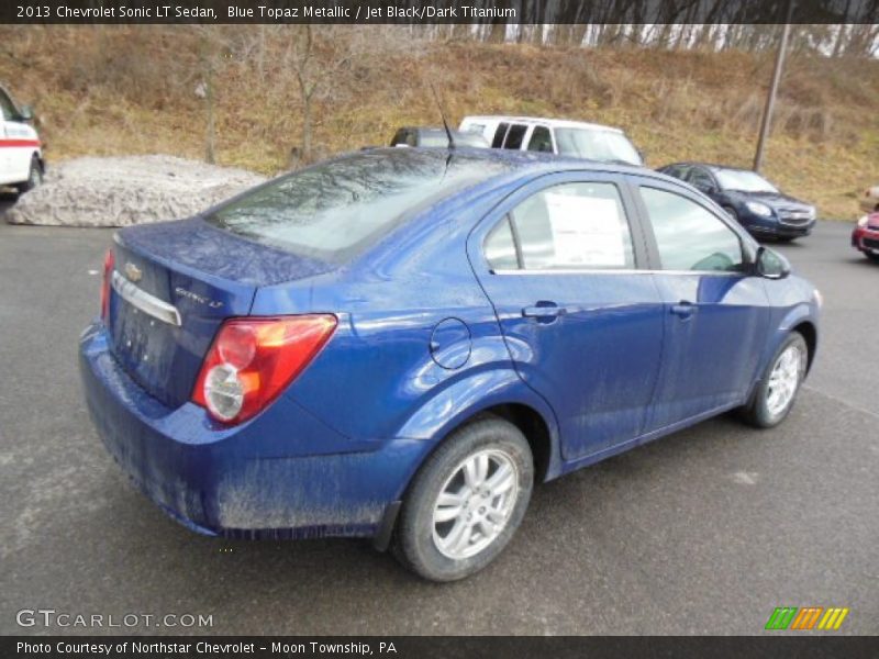 Blue Topaz Metallic / Jet Black/Dark Titanium 2013 Chevrolet Sonic LT Sedan