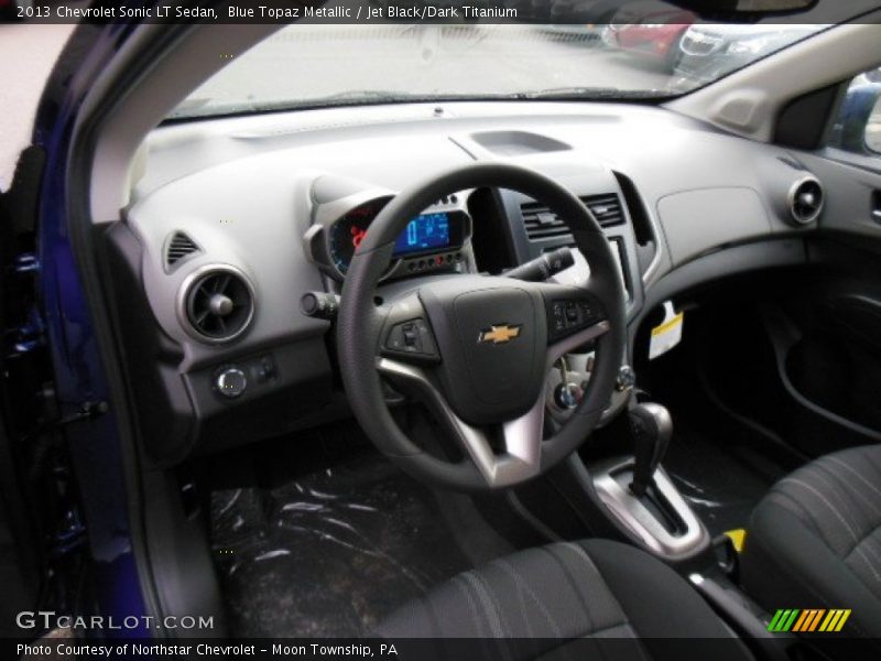 Blue Topaz Metallic / Jet Black/Dark Titanium 2013 Chevrolet Sonic LT Sedan