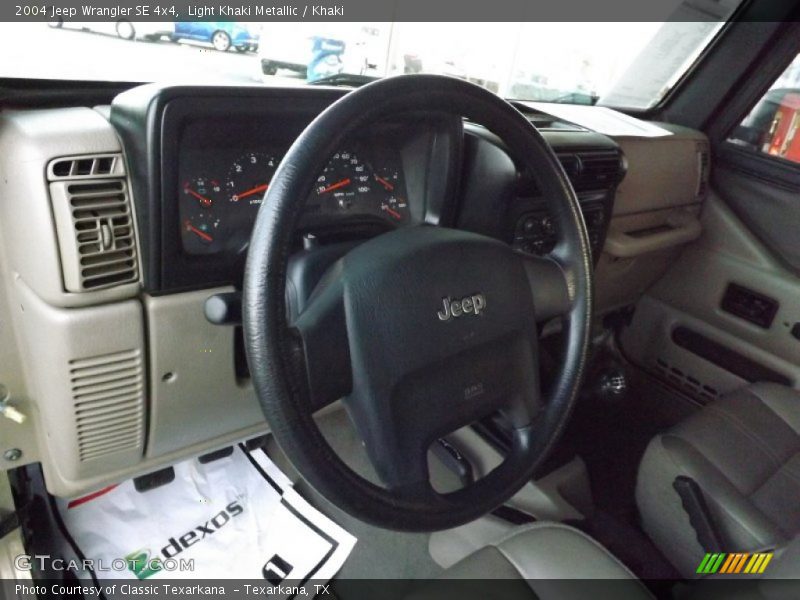 Light Khaki Metallic / Khaki 2004 Jeep Wrangler SE 4x4