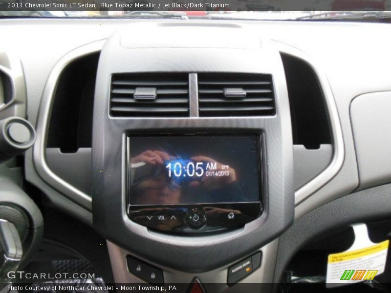 Blue Topaz Metallic / Jet Black/Dark Titanium 2013 Chevrolet Sonic LT Sedan