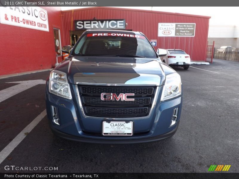 Steel Blue Metallic / Jet Black 2011 GMC Terrain SLE