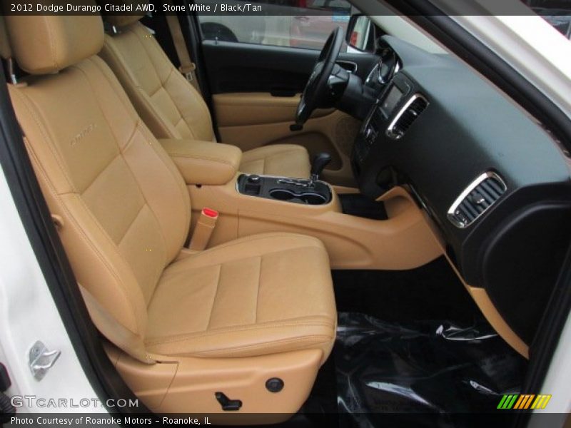 Stone White / Black/Tan 2012 Dodge Durango Citadel AWD