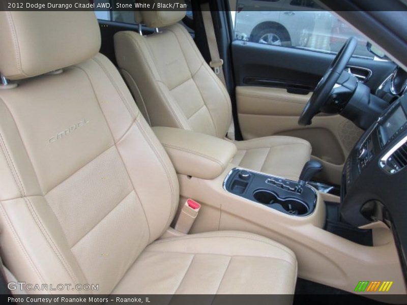 Stone White / Black/Tan 2012 Dodge Durango Citadel AWD