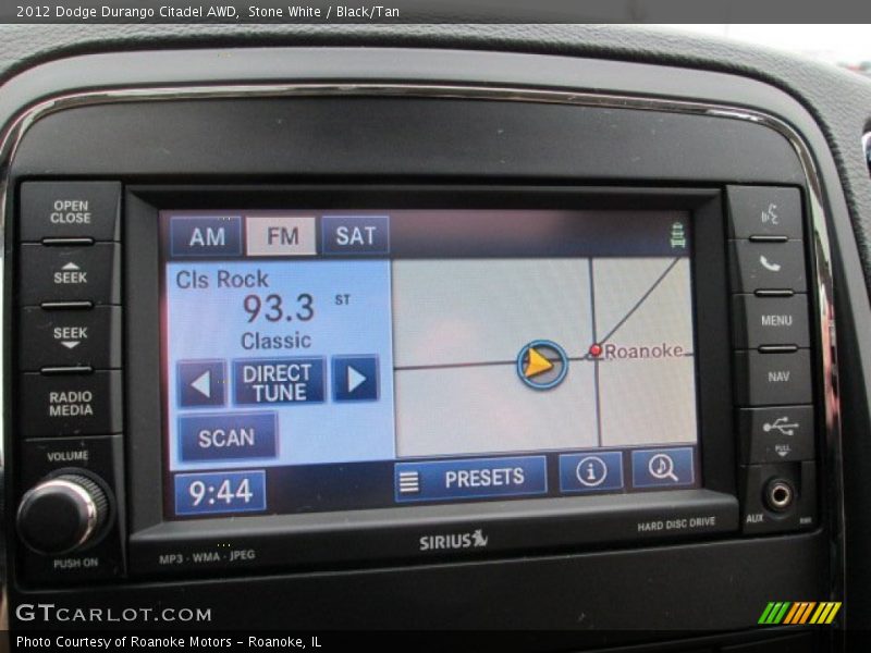 Stone White / Black/Tan 2012 Dodge Durango Citadel AWD