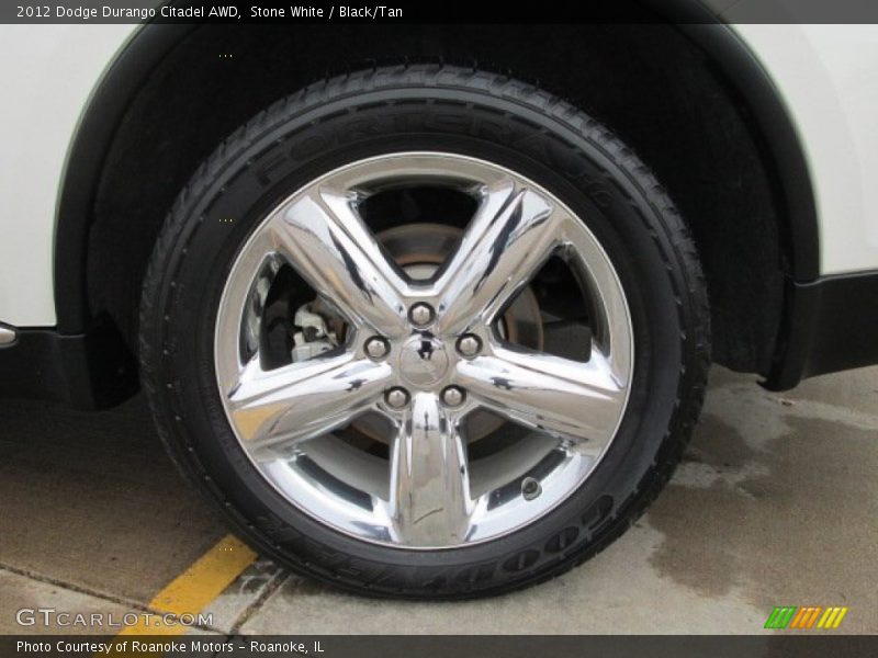 Stone White / Black/Tan 2012 Dodge Durango Citadel AWD