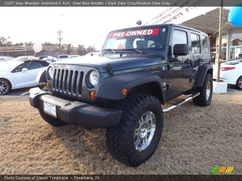 Steel Blue Metallic / Dark Slate Gray/Medium Slate Gray 2007 Jeep Wrangler Unlimited X 4x4