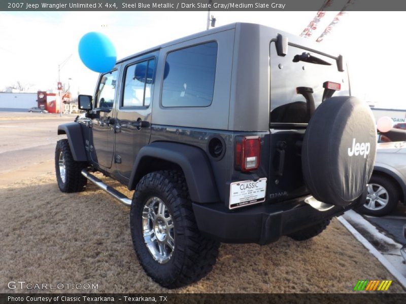 Steel Blue Metallic / Dark Slate Gray/Medium Slate Gray 2007 Jeep Wrangler Unlimited X 4x4