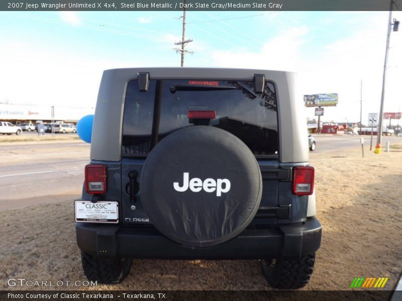 Steel Blue Metallic / Dark Slate Gray/Medium Slate Gray 2007 Jeep Wrangler Unlimited X 4x4