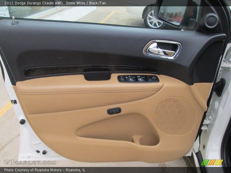 Stone White / Black/Tan 2012 Dodge Durango Citadel AWD