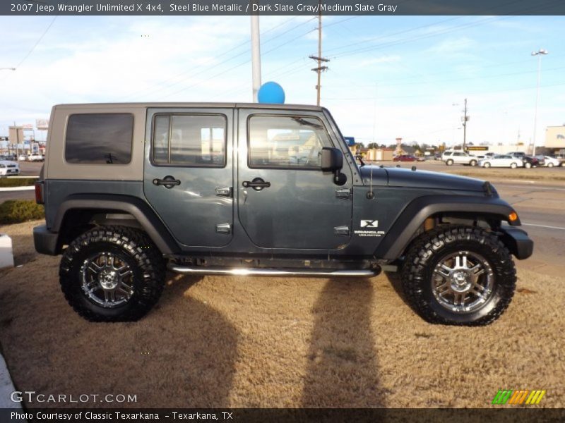 Steel Blue Metallic / Dark Slate Gray/Medium Slate Gray 2007 Jeep Wrangler Unlimited X 4x4