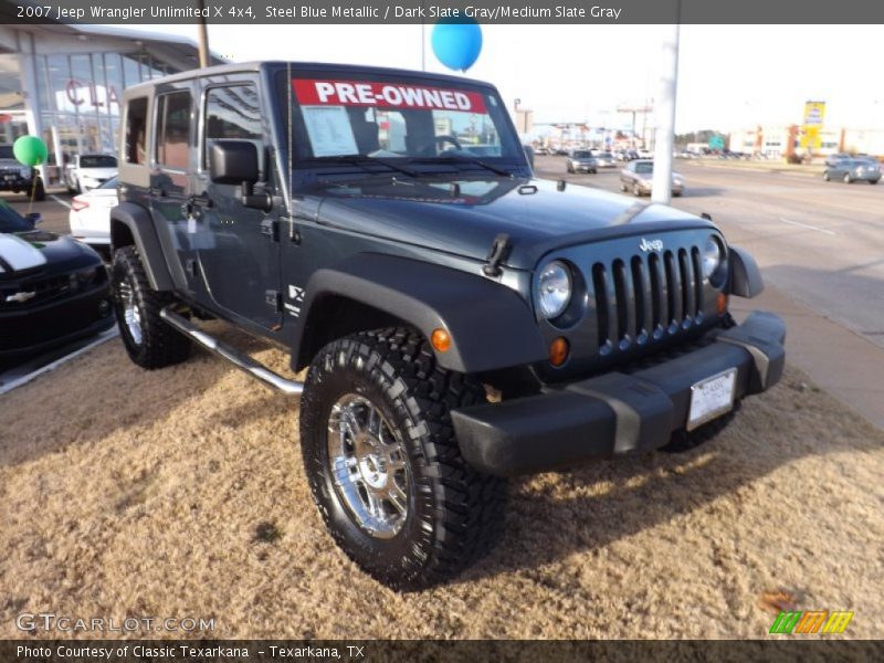 Steel Blue Metallic / Dark Slate Gray/Medium Slate Gray 2007 Jeep Wrangler Unlimited X 4x4