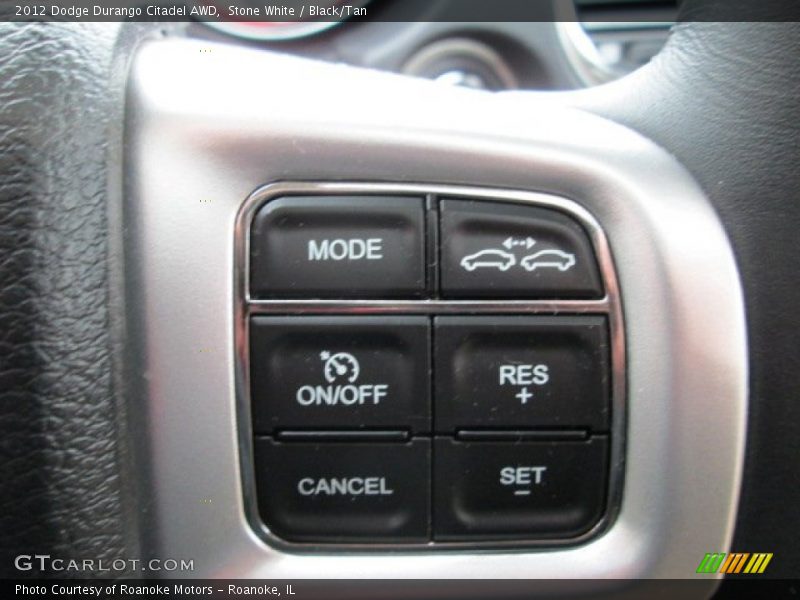 Stone White / Black/Tan 2012 Dodge Durango Citadel AWD