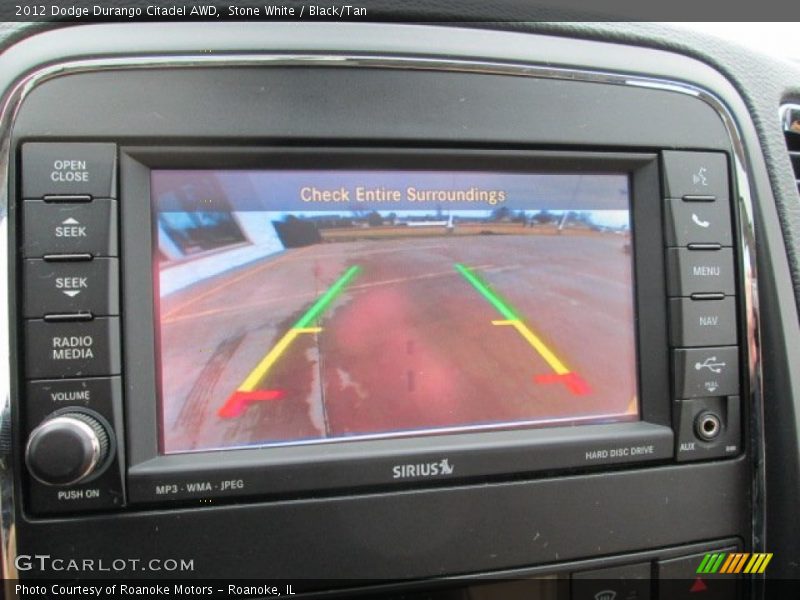 Stone White / Black/Tan 2012 Dodge Durango Citadel AWD