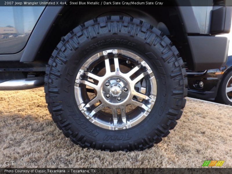 Steel Blue Metallic / Dark Slate Gray/Medium Slate Gray 2007 Jeep Wrangler Unlimited X 4x4
