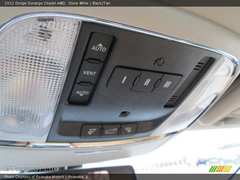 Stone White / Black/Tan 2012 Dodge Durango Citadel AWD