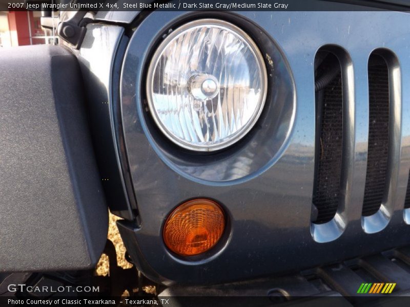 Steel Blue Metallic / Dark Slate Gray/Medium Slate Gray 2007 Jeep Wrangler Unlimited X 4x4
